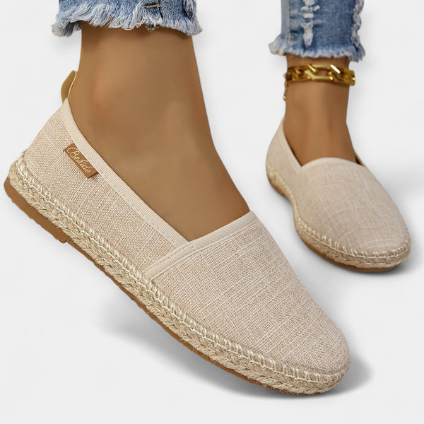 Karolína Sofistikované Lněné Slip-On Tenisky Každodenní
