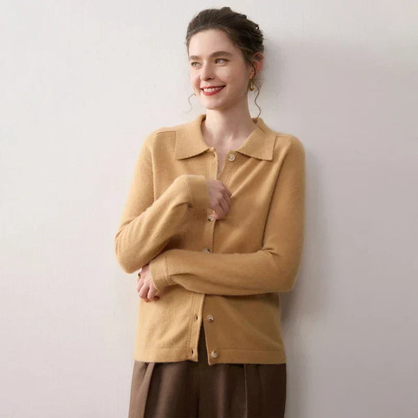 Elise Polo Kašmírový Cardigan
