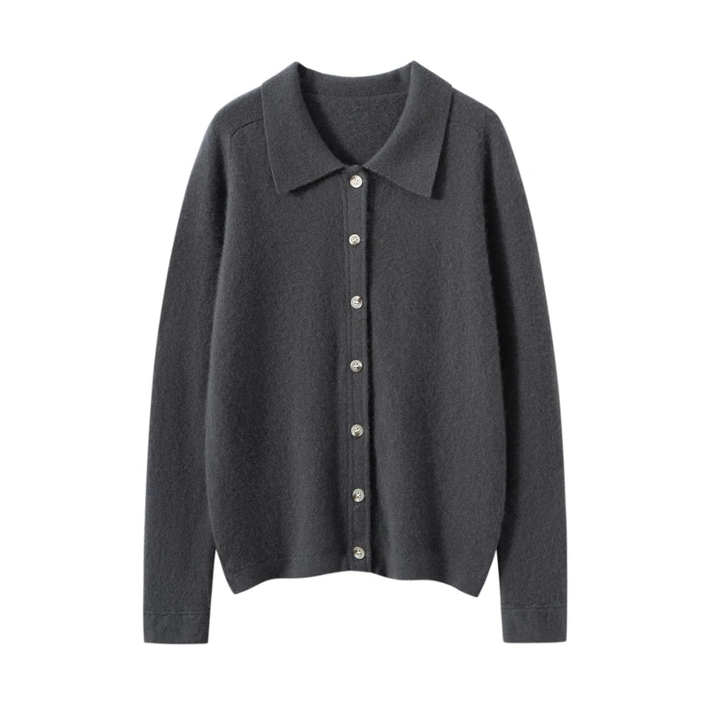 Elise Polo Kašmírový Cardigan