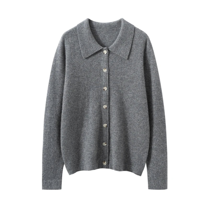 Elise Polo Kašmírový Cardigan