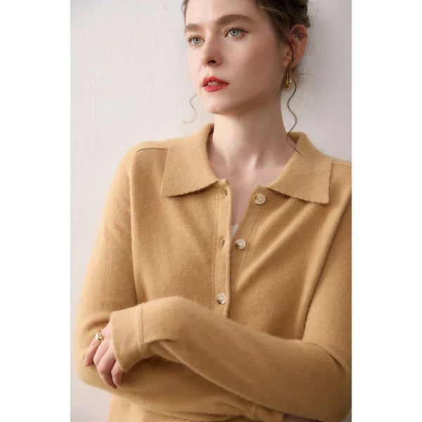 Elise Polo Kašmírový Cardigan