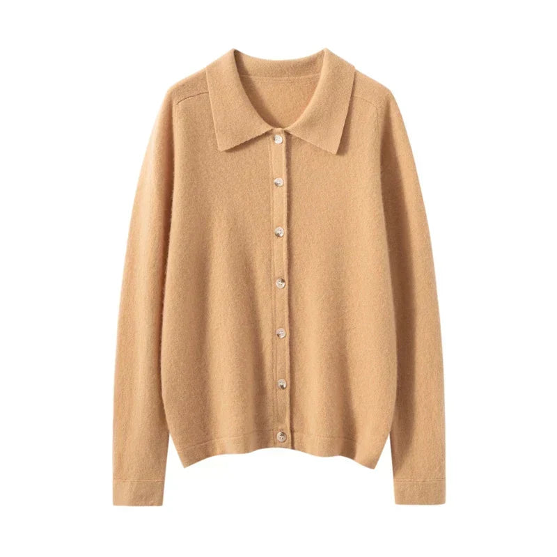 Elise Polo Kašmírový Cardigan