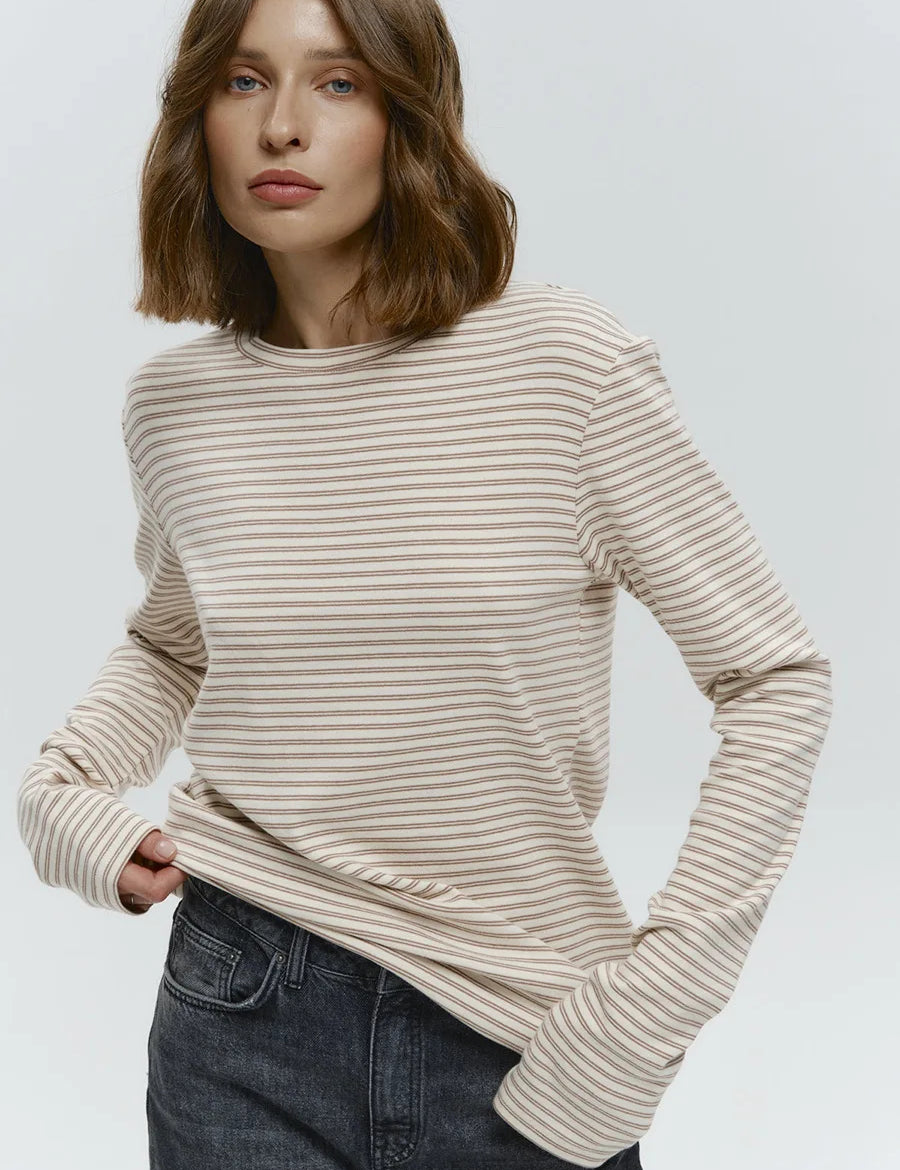 Top s dlouhými rukávy Linden Stripe