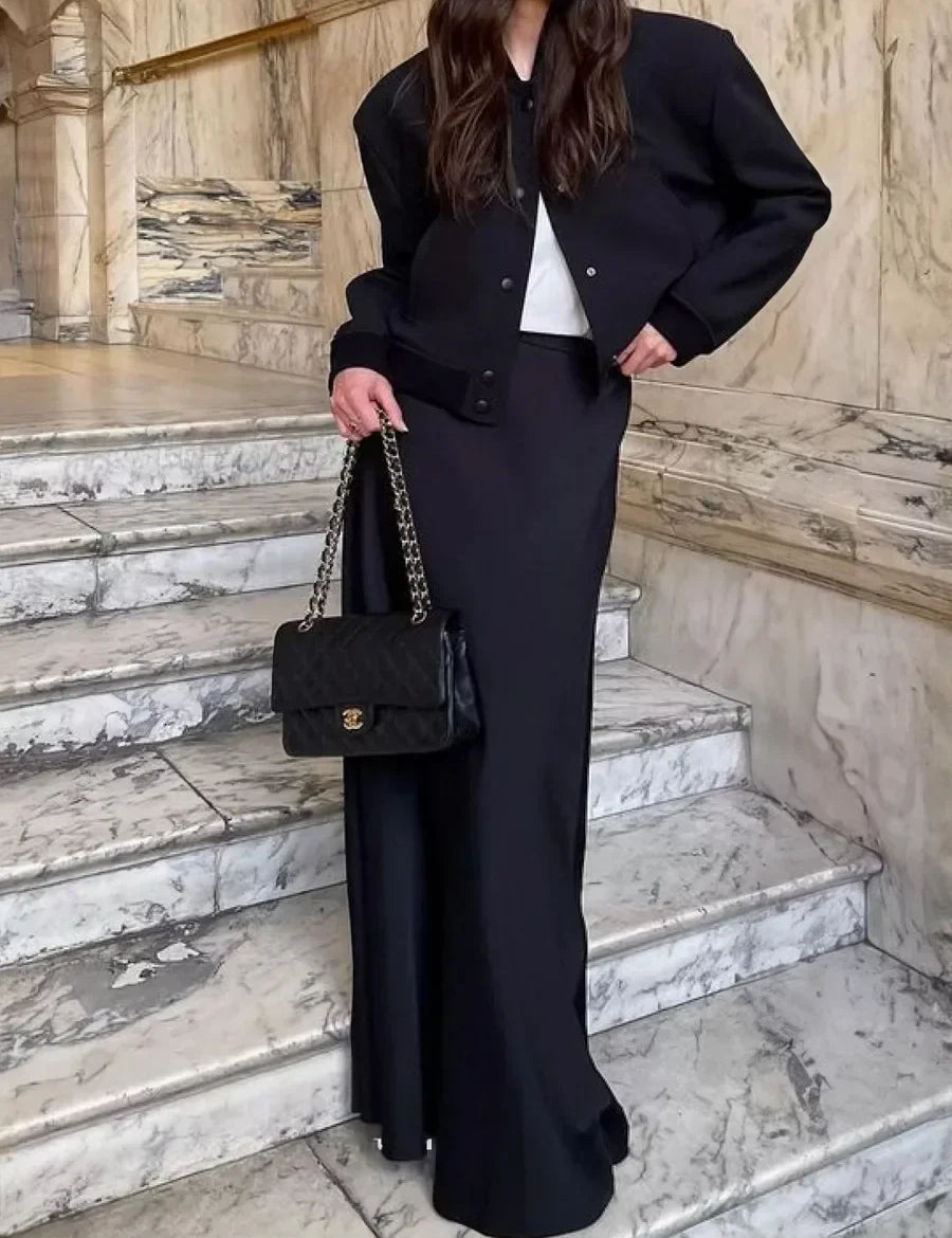 Satinová maxi sukně s rybími ocasy Seraphine