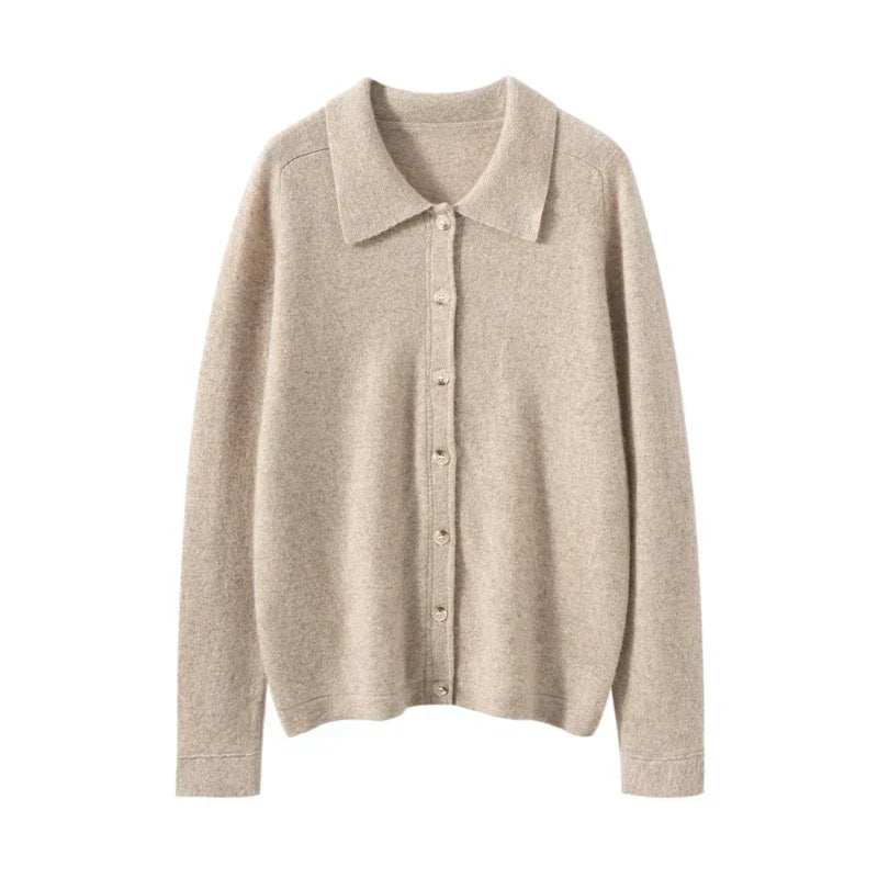 Elise Polo Kašmírový Cardigan
