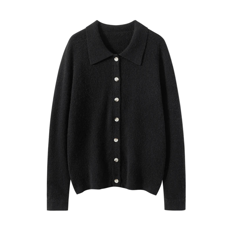 Elise Polo Kašmírový Cardigan