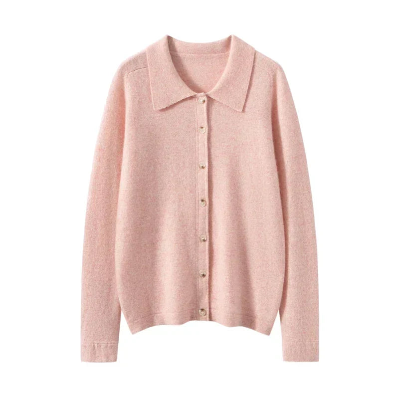 Elise Polo Kašmírový Cardigan